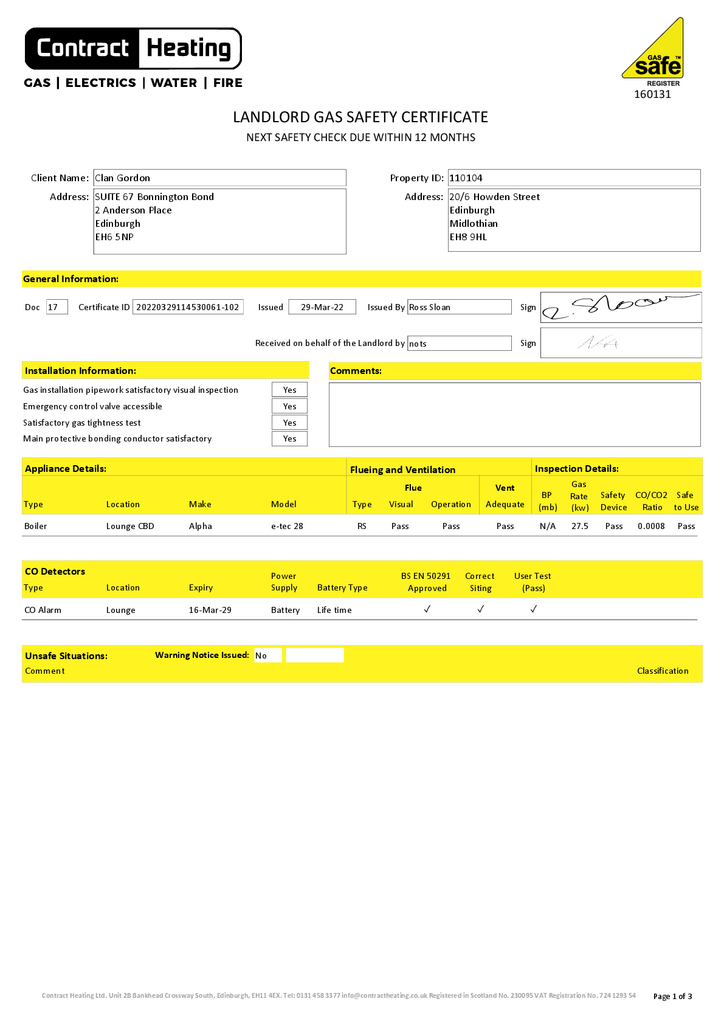 EPC Certificate