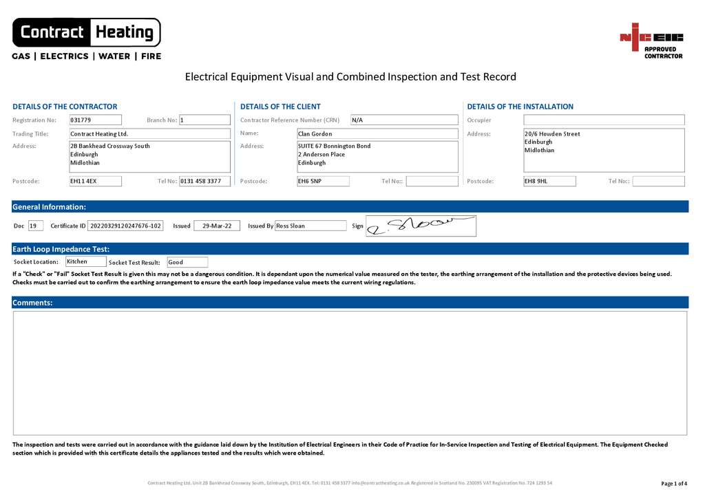 EPC Certificate