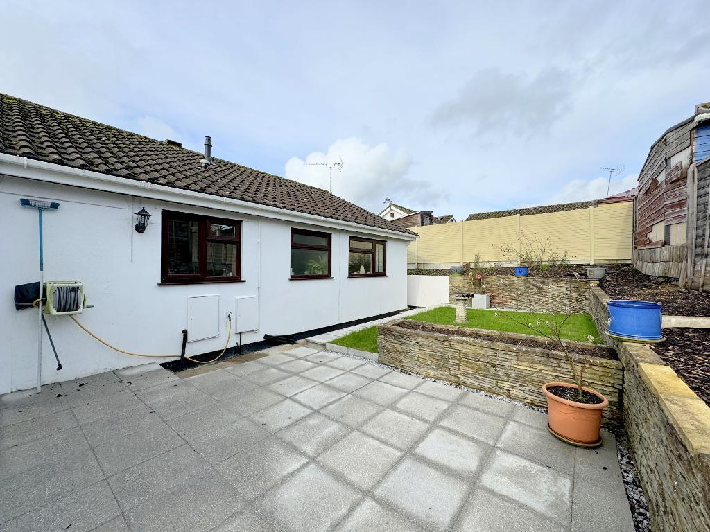 Rear patio and garden