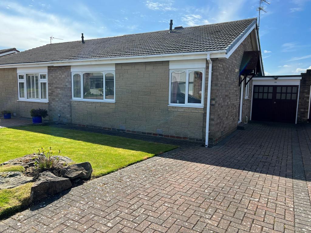 Hareside, Cramlington, Northumberland, NE23 6BH 2 bed bungalow £215,000