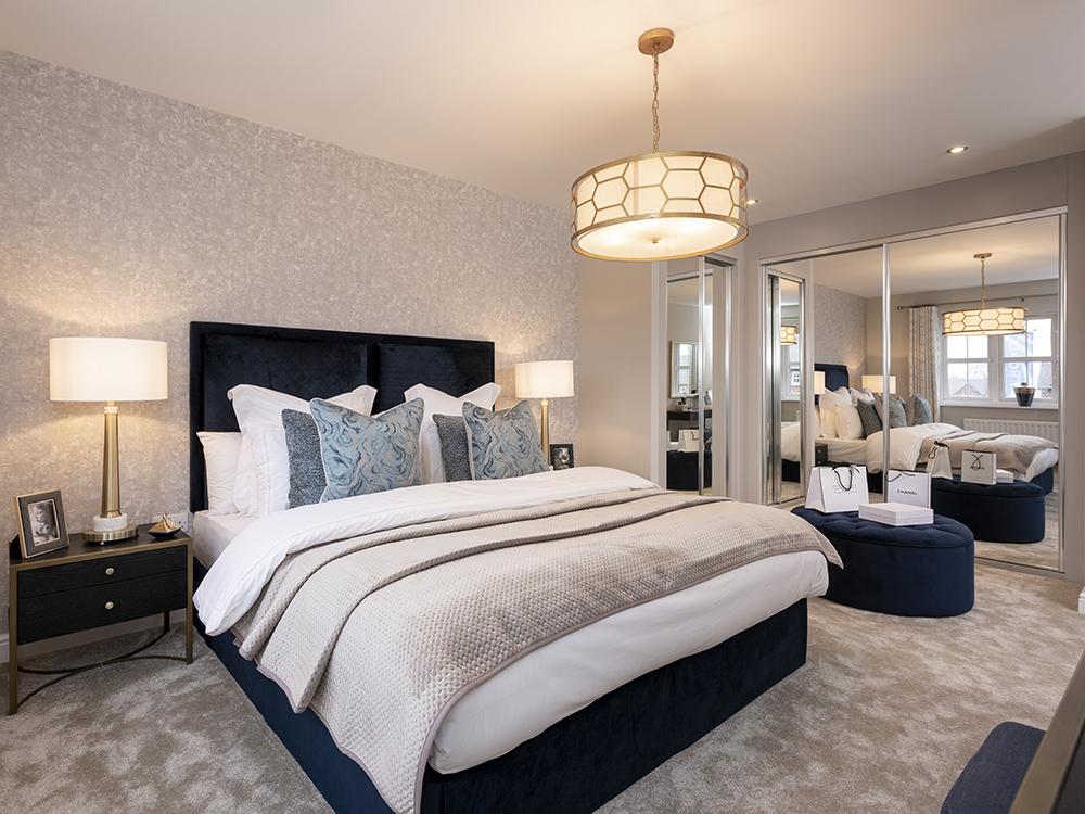 Master bedroom with dressing area