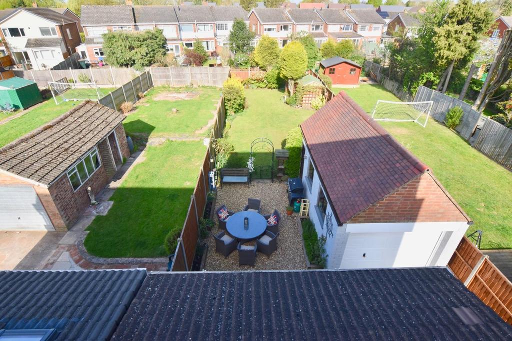 Rear Garden with Garage