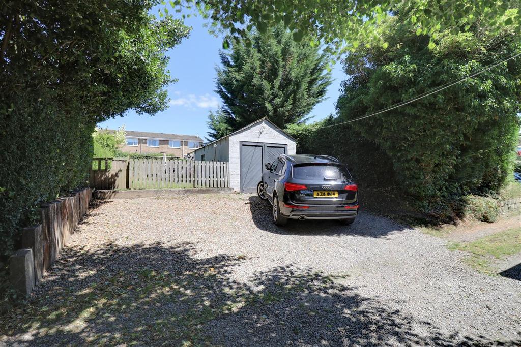 Driveway and garage
