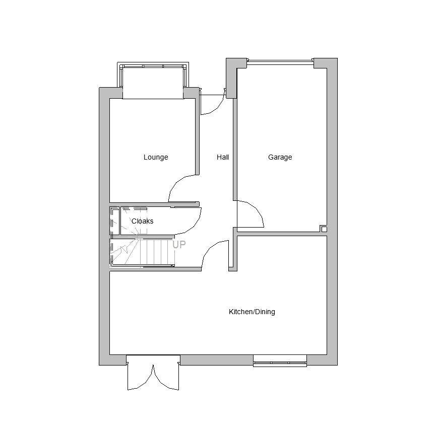 Ground floorplan style 1