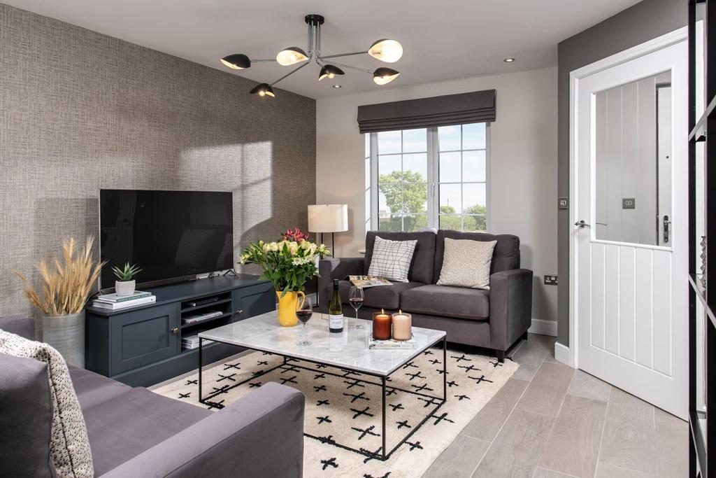 Entering the front facing living room