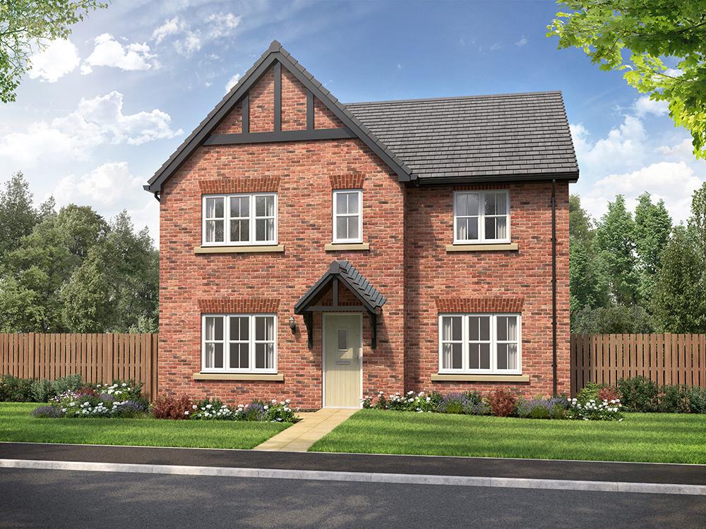 External CGI of 4-bedroom Redford