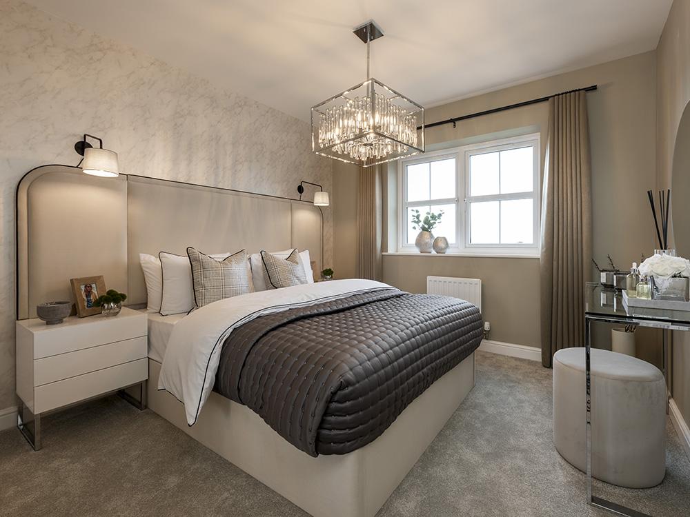 Spacious guest bedroom