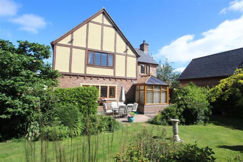 The rear of the property