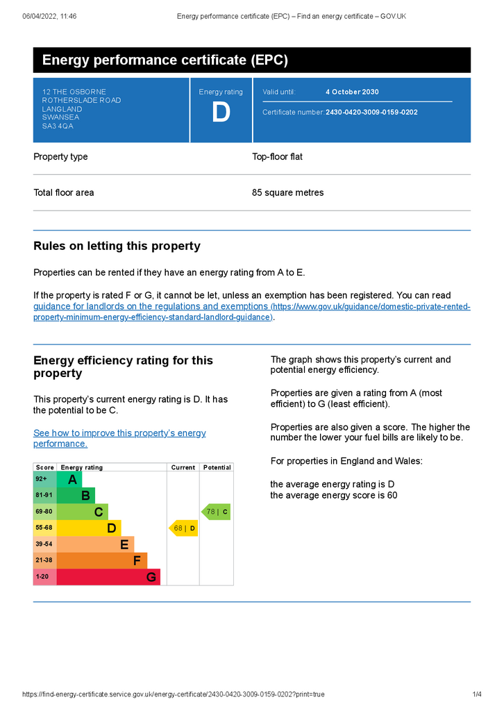 EPC Certificate