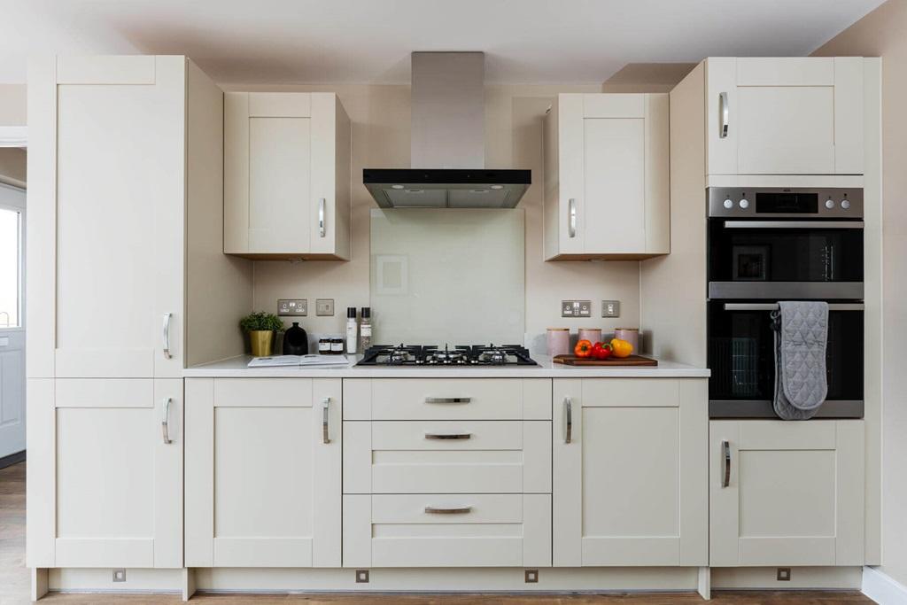 The open plan kitchen offers plenty of room to entertain