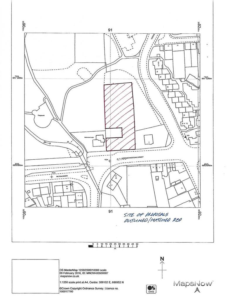 Location Plan for Site to East of Nethertown Lodge