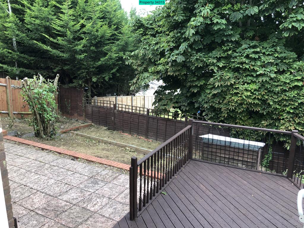 Back garden from the conservatory
