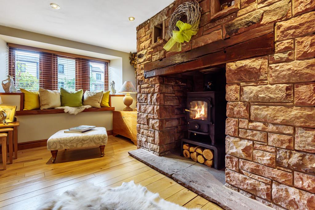Sandstone Fireplace
