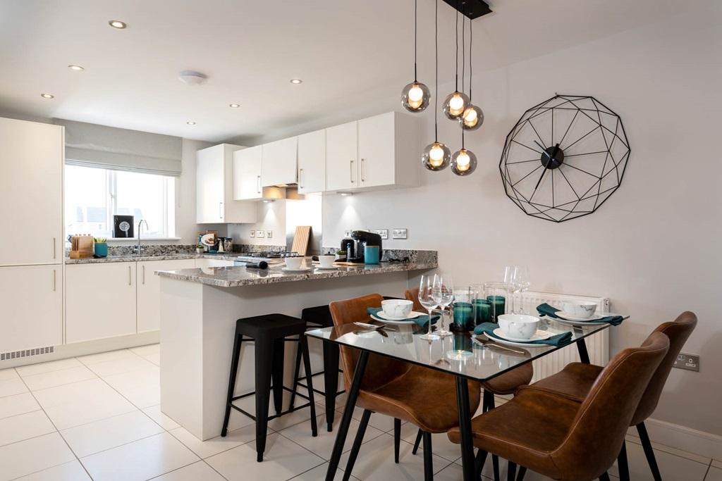 A sociable kitchen dining space