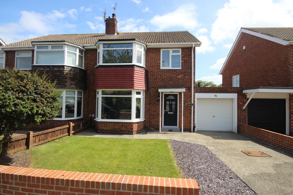Willoughby Drive, Whitley Bay, Tyne And Wear, NE26 3DY 3 bed semi
