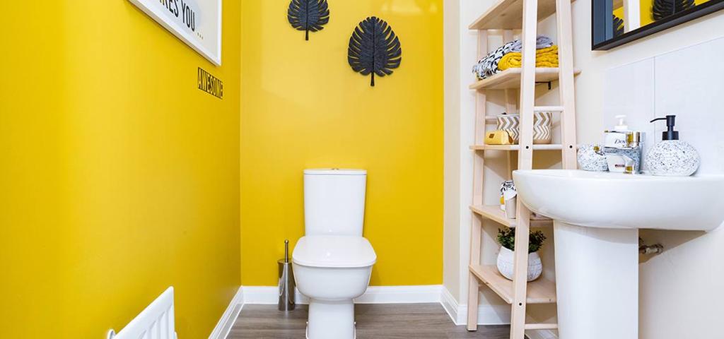 Typical cloakroom