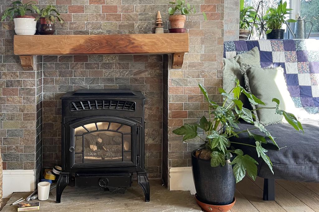 Living Dining Area Fireplace