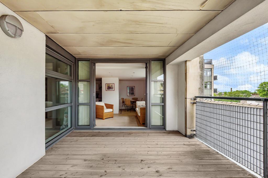 Covered decked terrace