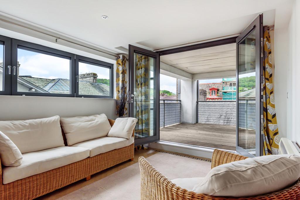 Doors to covered terrace