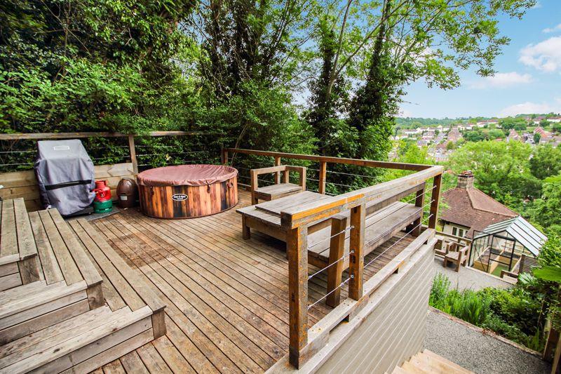 Decked seating area