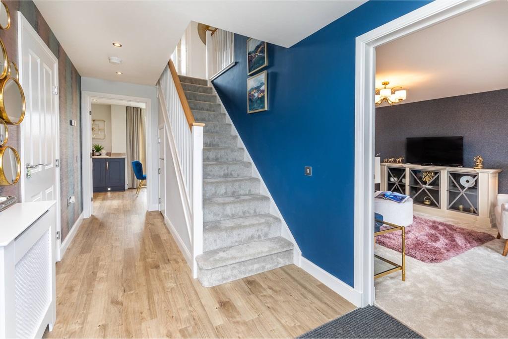 Spacious hallway in Balmoral 4 bed home