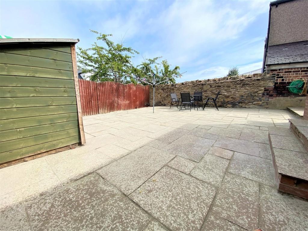 Rear patio area