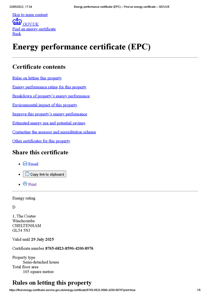 Energy performance c