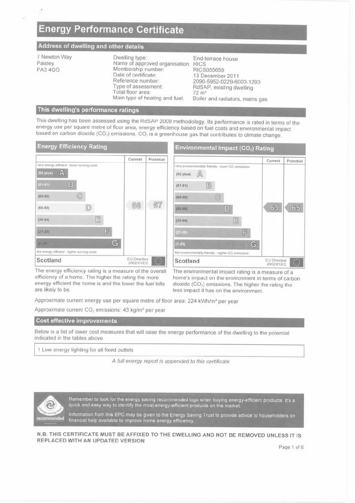 EPC Certificate