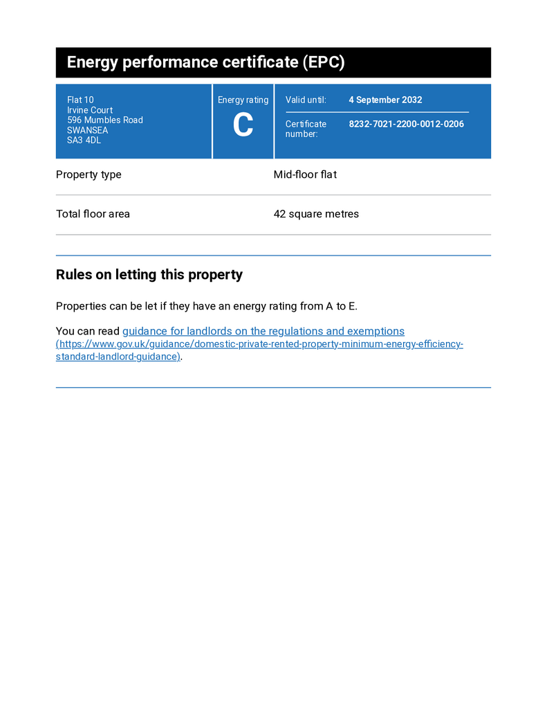 EPC Certificate