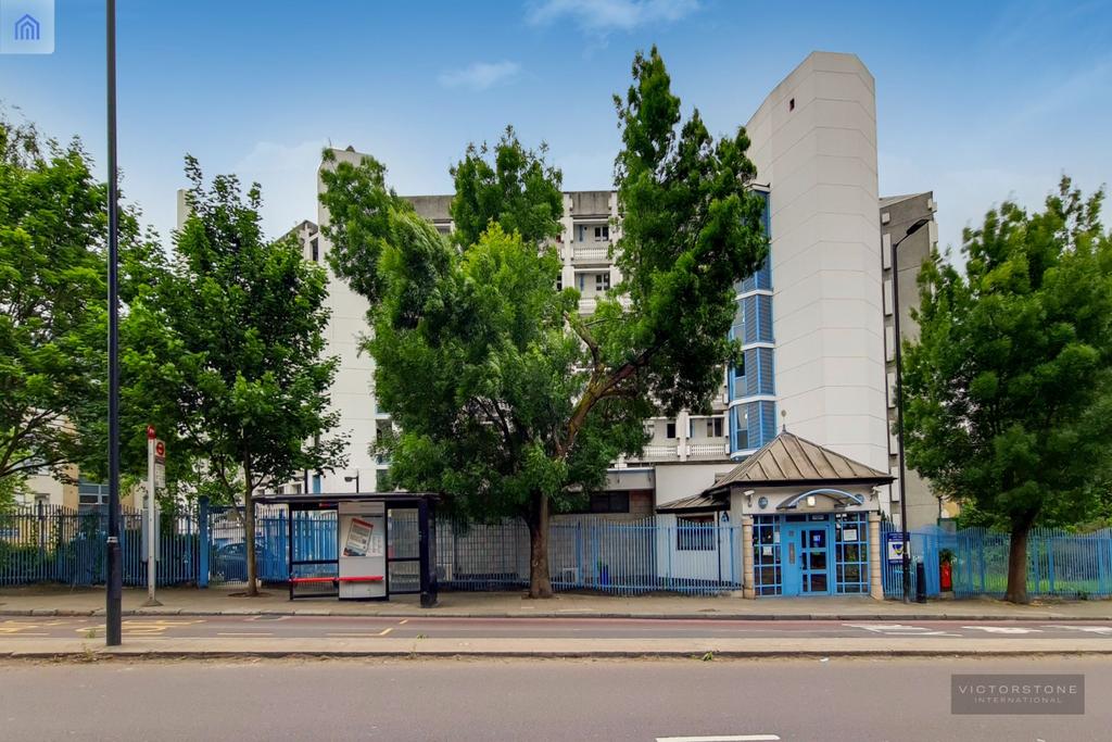 Apartment building facade, block of apartments