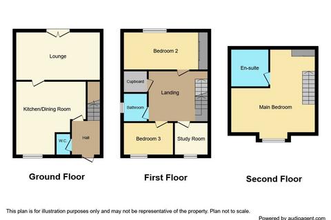 3 bedroom terraced house for sale, Danesly Close, Peterlee, Durham, SR8 5AG