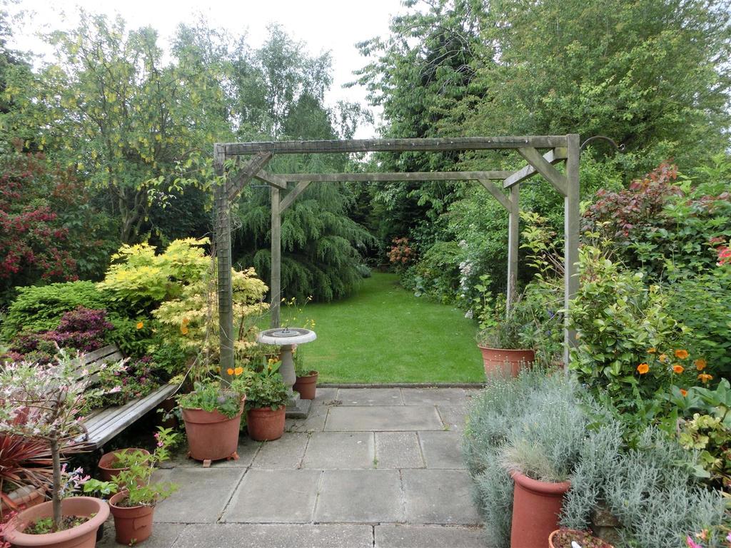Mature rear garden