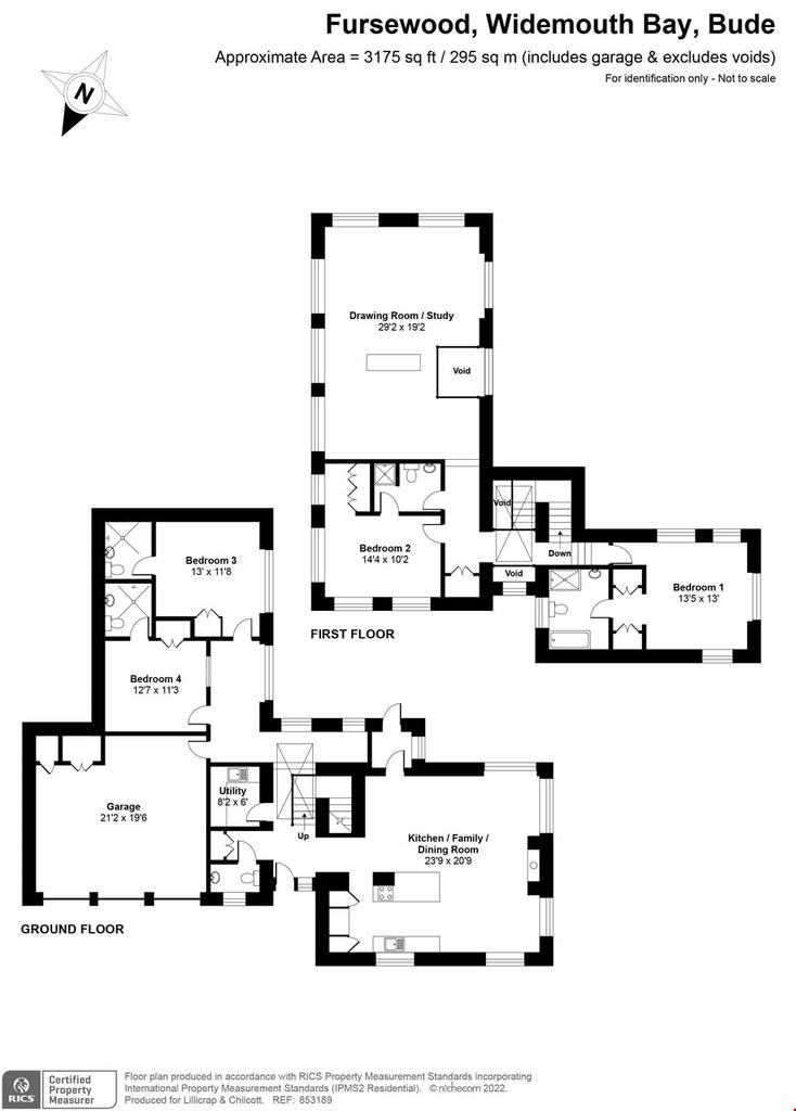 Widemouth Bay, Nr. Bude, Cornwall 4 bed detached house for sale £