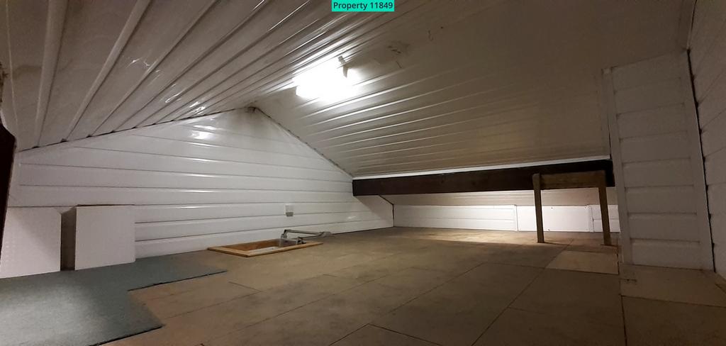 Loft space gives much storage potential