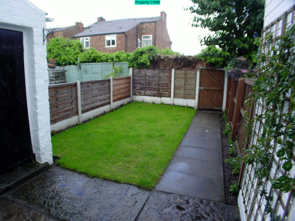 View of garden from back door