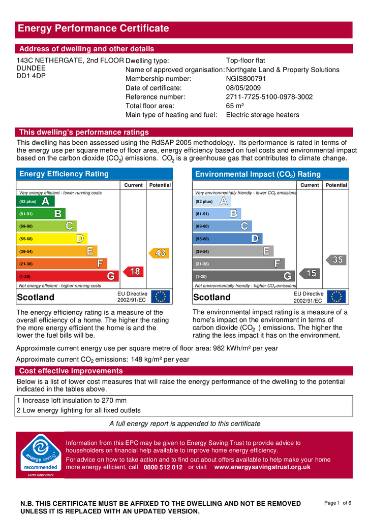 EPC Certificate