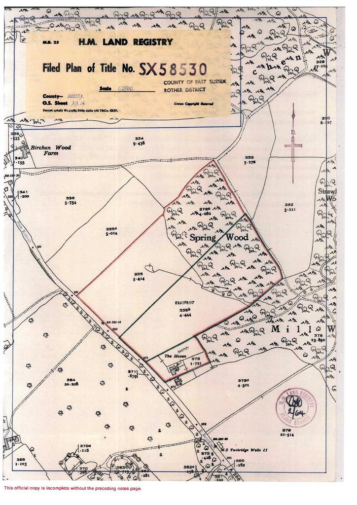 Pashley Road, Ticehurst, East Sussex, TN5 Land for sale £200,000