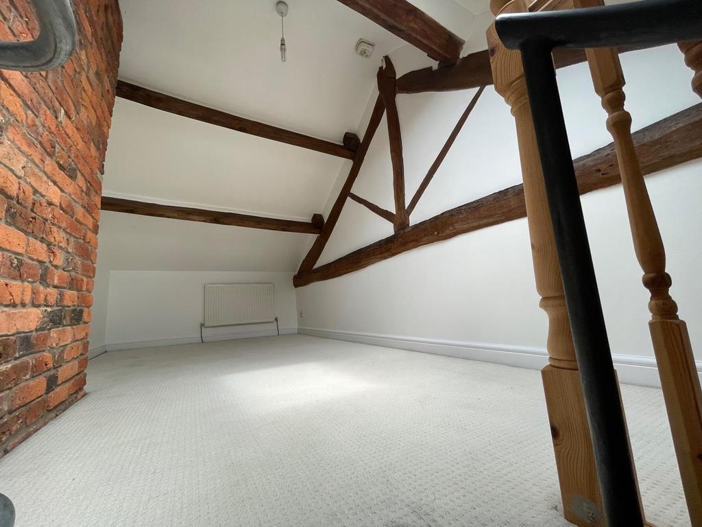 Spiral staircase to the second room