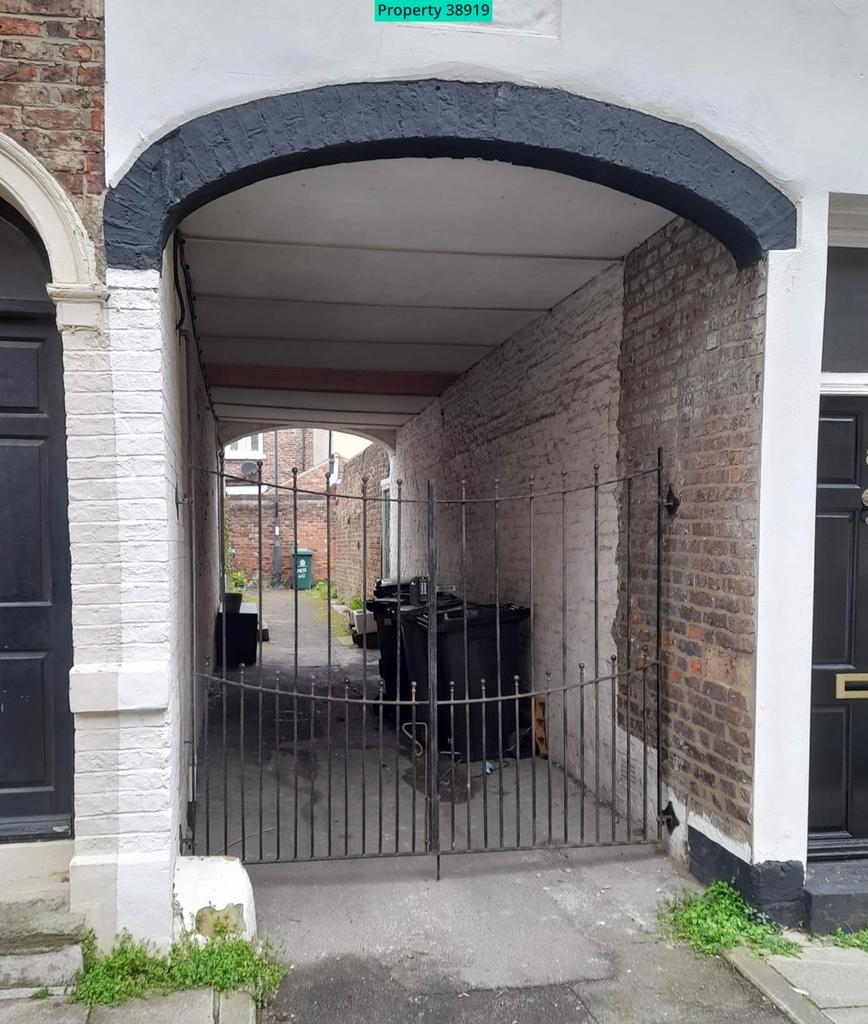 Secure entry to rear of property
