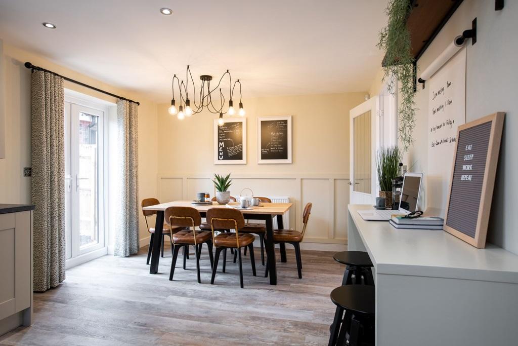 The stunning open plan Midford kitchen/dining area