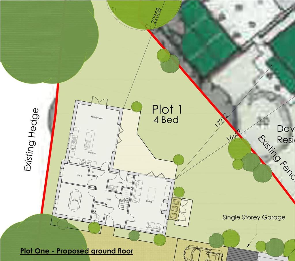 Plot 1 - Proposed ground floor