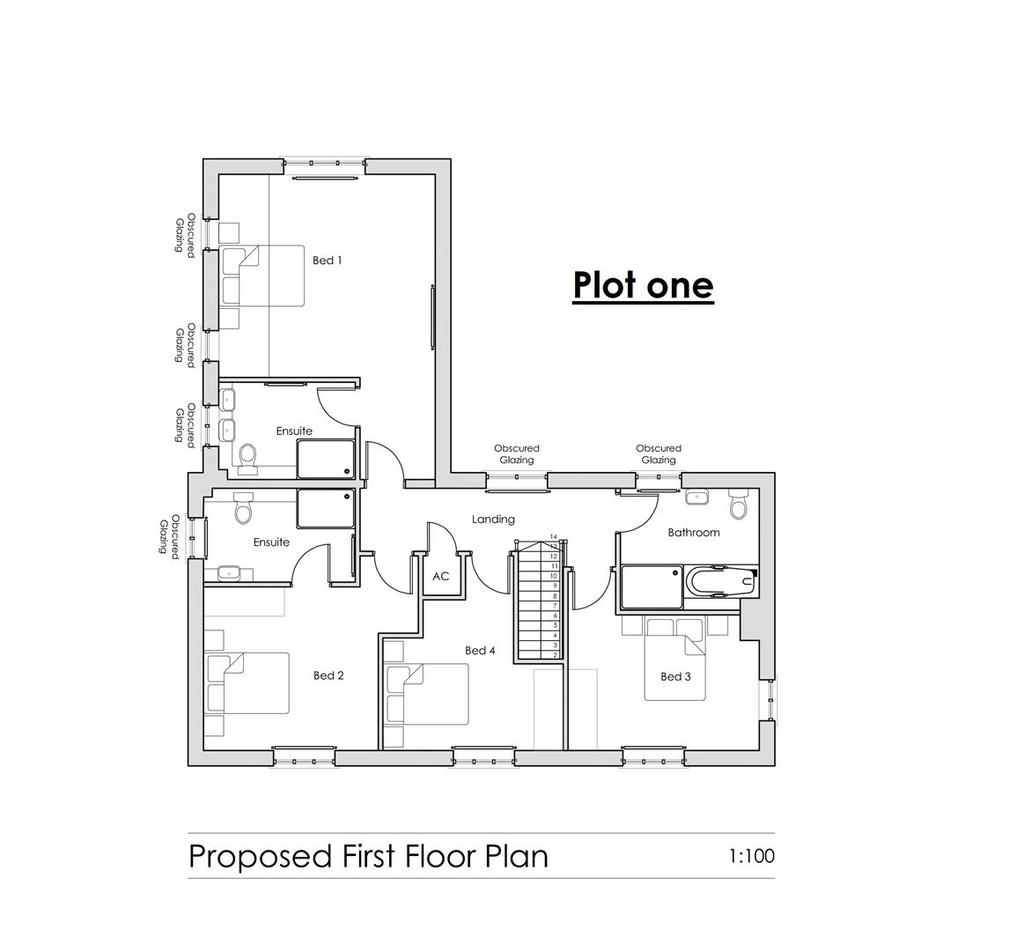 Plot 1 - Proposed first floor
