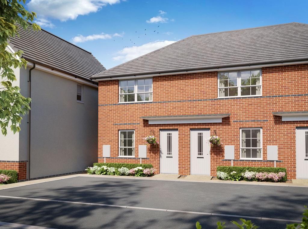 CGI exterior view of our 2 bed Kenley home