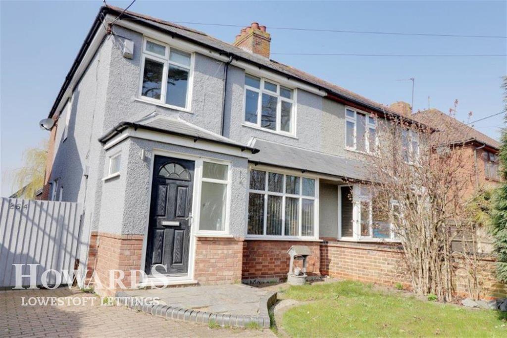 Gorleston Road, Lowestoft 3 bed semidetached house £1,400 pcm (£323 pw)