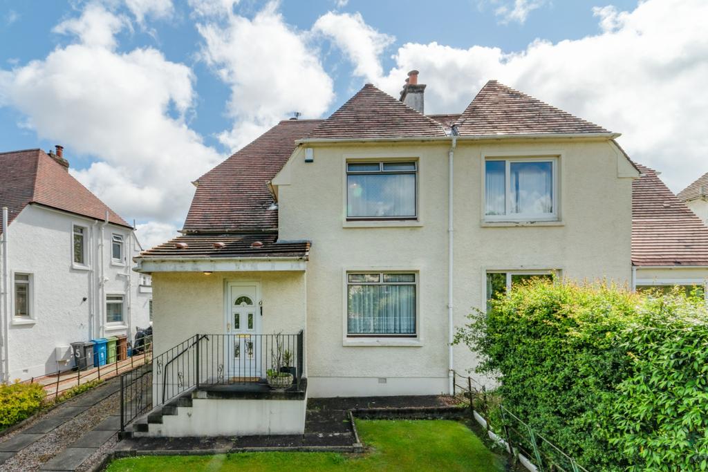 Robslee Drive, Giffnock, Glasgow, G46... 3 bed semidetached villa £265,000