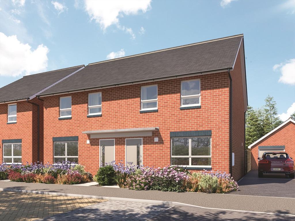 Outside view of the Maidstone 3 bedroom semi detached home