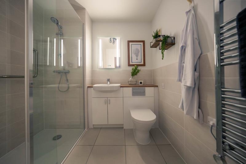 Typical shower room