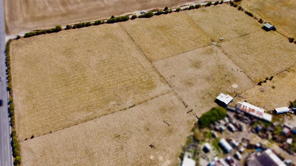Lower road drone image