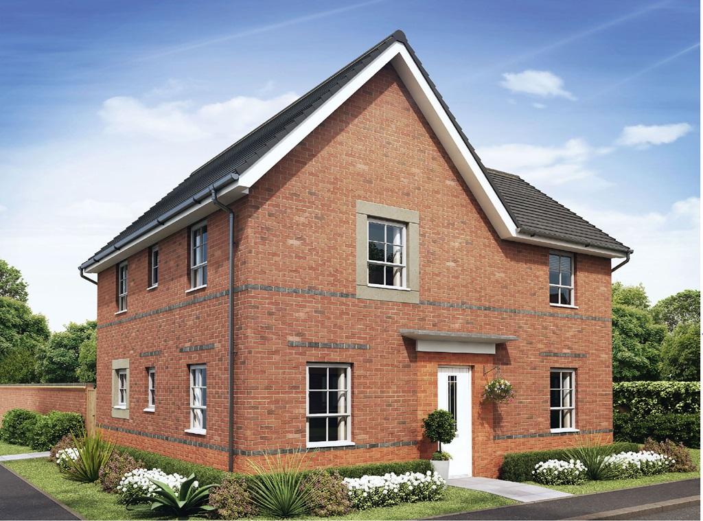 CGI image of exterior view of Alderney style home