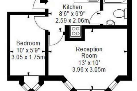 1 bedroom flat to rent, Wolverton Gardens, London W6